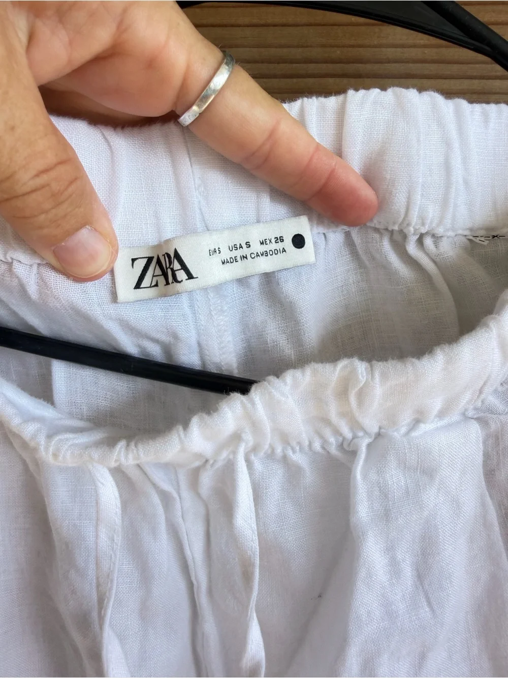 White womens Drawstring Pants